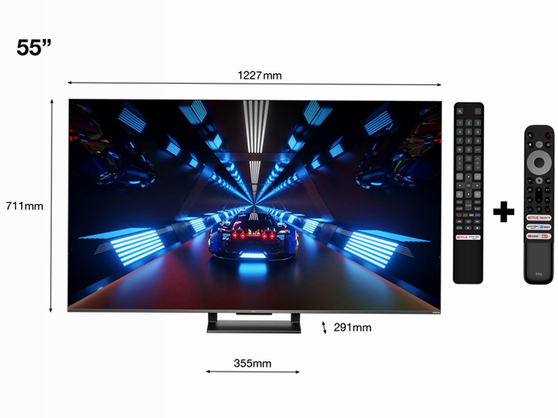 TCL Serie C73 55" - TV QLED 4K HDR - 144Hz - GoogleTV - TCL Italy