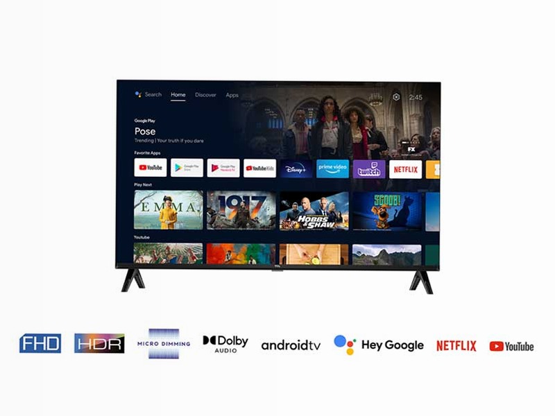 TCL S5403AF Android TV-32 Pollici-Full HD HDR | TCL Italia 32" Full HD