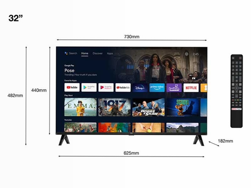 TCL S5403AF Android TV-32 Pollici-Full HD HDR | TCL Italia 32" Full HD