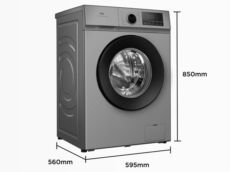 Lavatrice TCL FF0924SA0 – Motore Inverter & Funzione Vapore | TCL Italia Argento