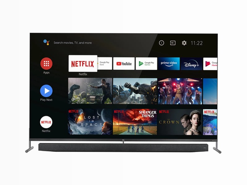 X915 – TV 8K QLED con HDR PREMIUM 1000, soundbar Onkyo e Android TV | TCL Italy