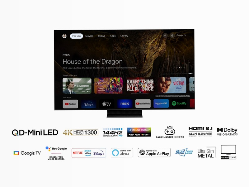 QD-Mini LED 4K TV 50 inch - C809 - TCL Italy 50" Mini-LED