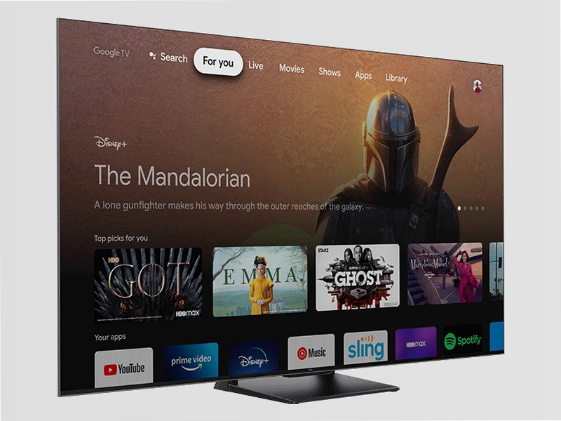 4K QLED TV 55/65/75 inch - Google TV - T8A - TCL Italy