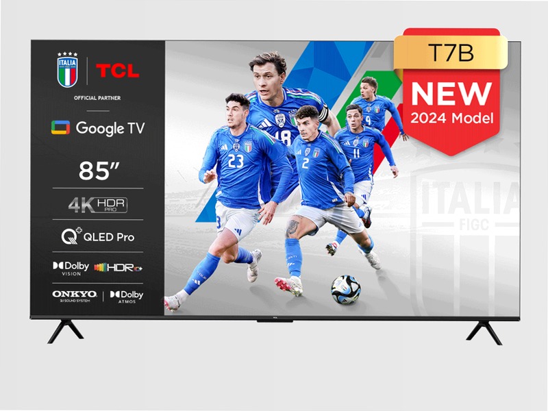 TV TCL 4K QLED 85/75/65/55/50/43 pollici - T7B - TCL Italy 85"