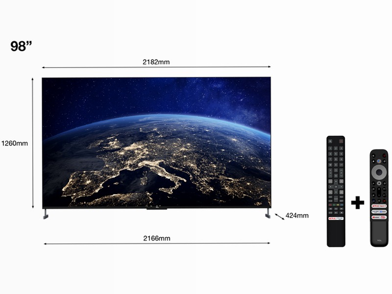TCL Serie C73 98" - TV QLED 4K HDR - Onkyo - GoogleTV - TCL Italy