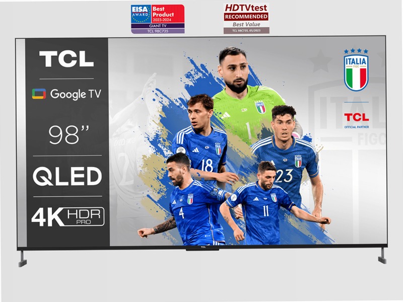 TCL Serie C73 98" - TV QLED 4K HDR - Onkyo - GoogleTV - TCL Italy