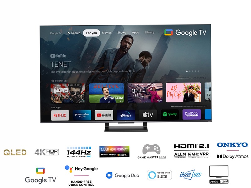 TCL Serie C73 65" - TV QLED 4K HDR - 144Hz - GoogleTV - TCL Italy