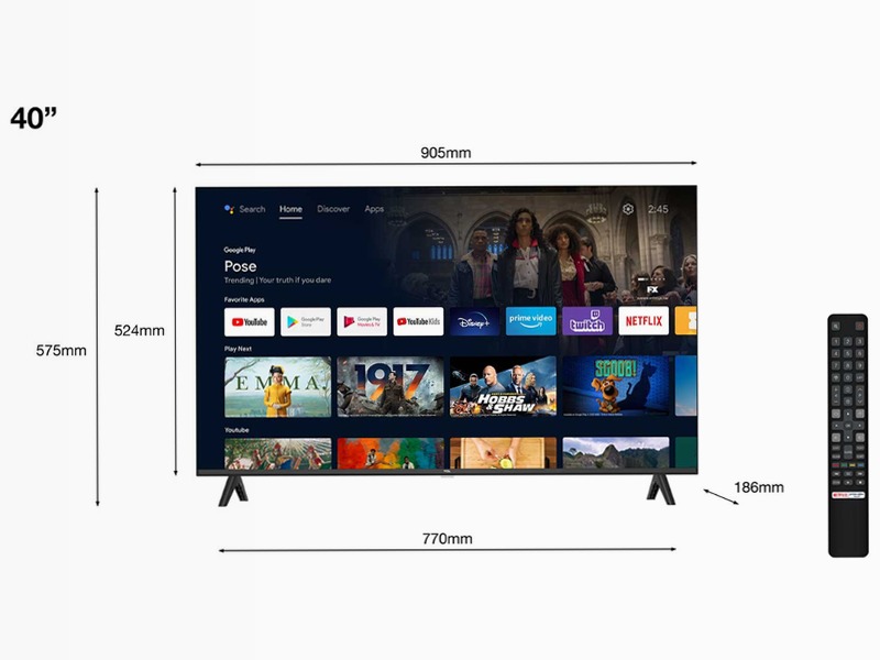TCL S5403A Android TV-40 Pollici-Full HD HDR | TCL Italia 40"