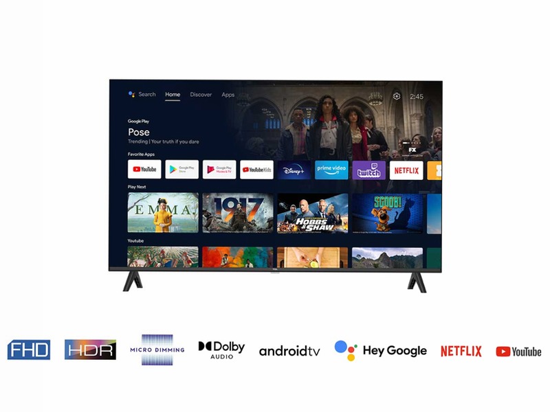 TCL S5403A Android TV-40 Pollici-Full HD HDR | TCL Italia 40"