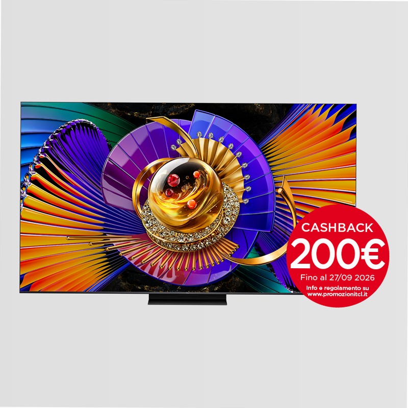 TV TCL C7L SQD‑Mini LED – da 55" a 98" | Premium accessibile | TCL Italia Mini-LED