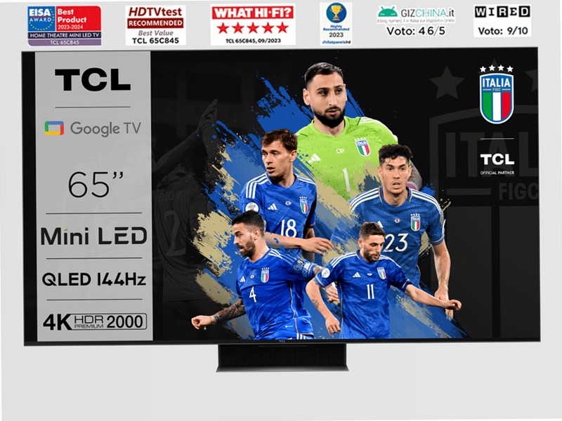 4K Mini-LED TV 55/65/75/85 inch - QLED TV - C845 - TCL Italy