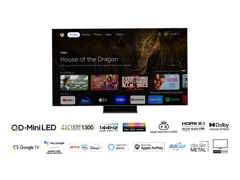 QD-Mini LED 4K 85 inch TV - C805 - TCL Italy