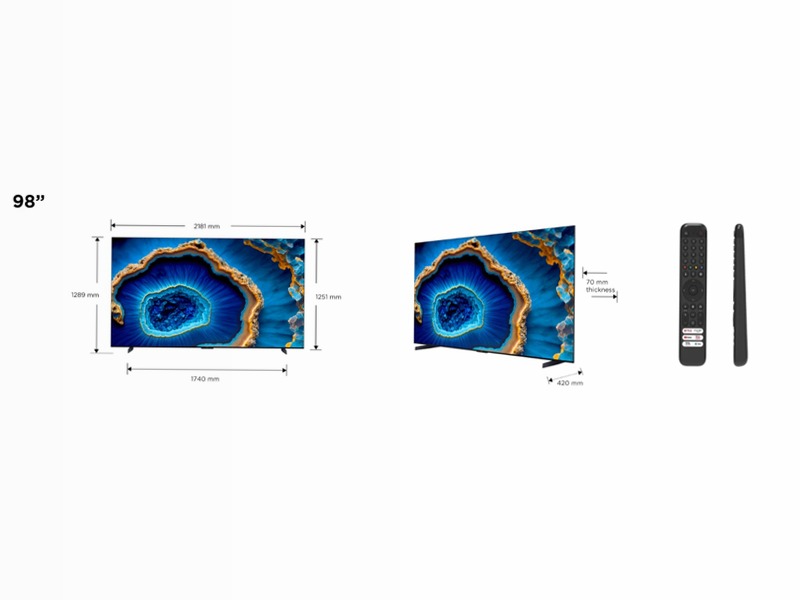 QD-Mini LED 4K TV 98 inch - C809 - TCL Italy 98" Mini-LED