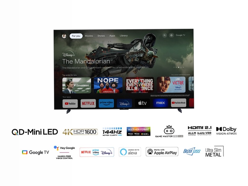 QD-Mini LED 4K TV 98 inch - C809 - TCL Italy 98" Mini-LED