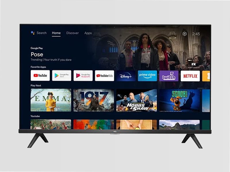 TCL Serie S62 32" - TV HD - Dolby Audio - Android TV