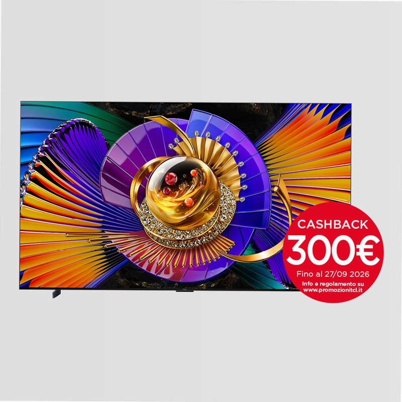 TV TCL C7L SQD‑Mini LED – da 55" a 98" | Premium accessibile | TCL Italia Mini-LED
