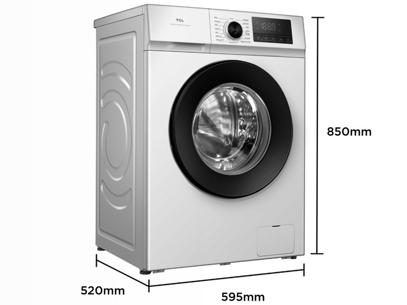Lavatrice TCL FF0824WA0 – Motore Inverter & Funzione Vapore | TCL Italia Bianco