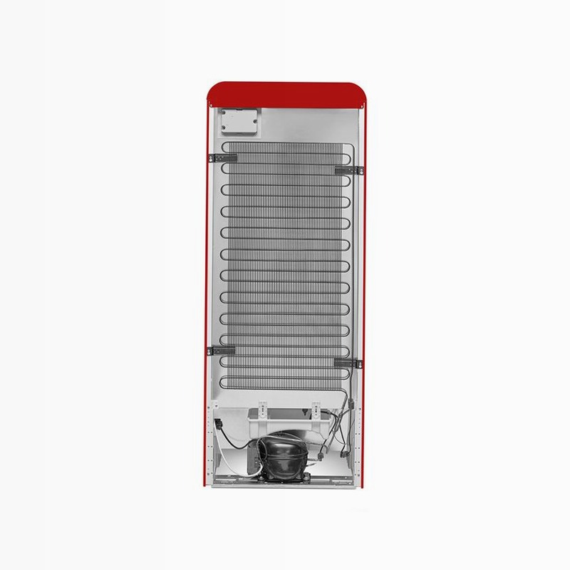 Frigorifero Rosso Monoporta 50's Style Cromo C Libera