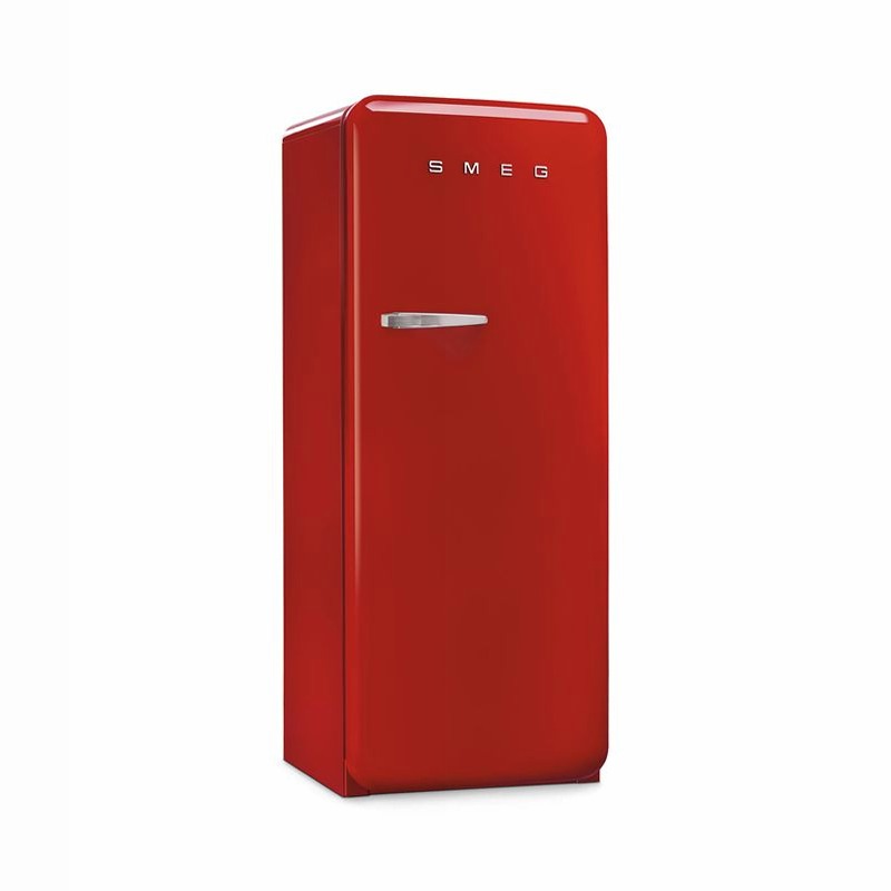 Frigorifero Rosso Monoporta 50's Style Cromo C Libera