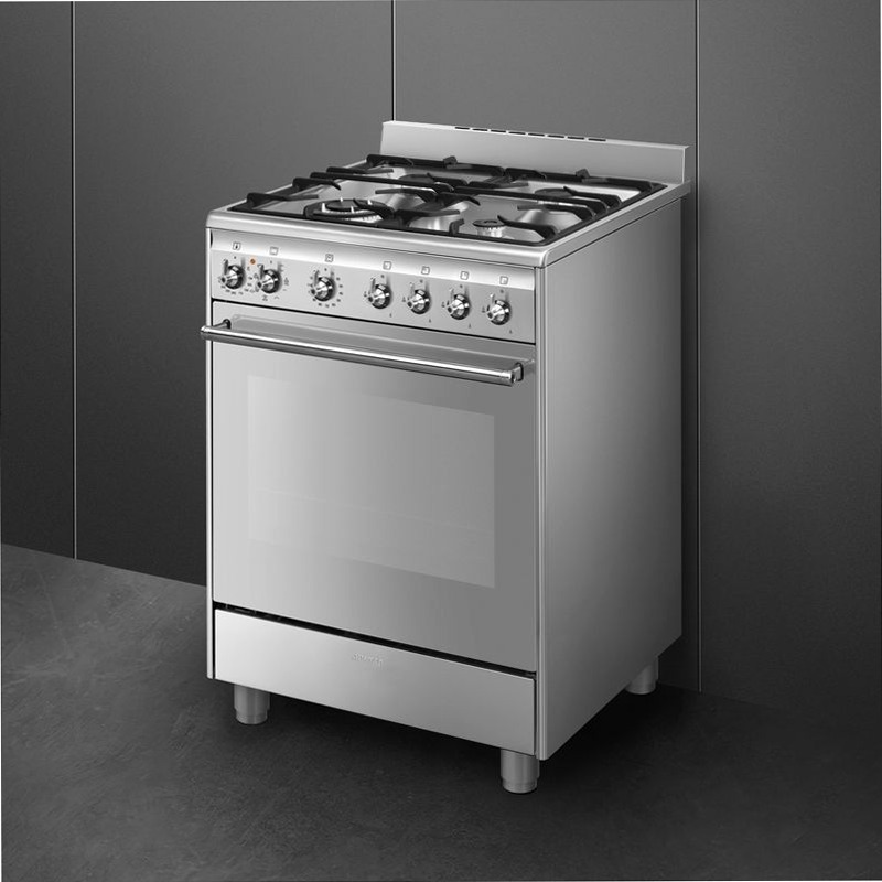 Cucina Smeg Acciaio Inox - Cottura a Gas 60x60 cm