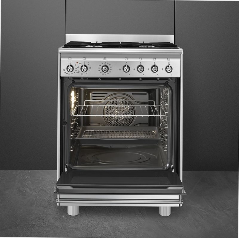 Cucina Smeg Acciaio Inox - Cottura a Gas 60x60 cm
