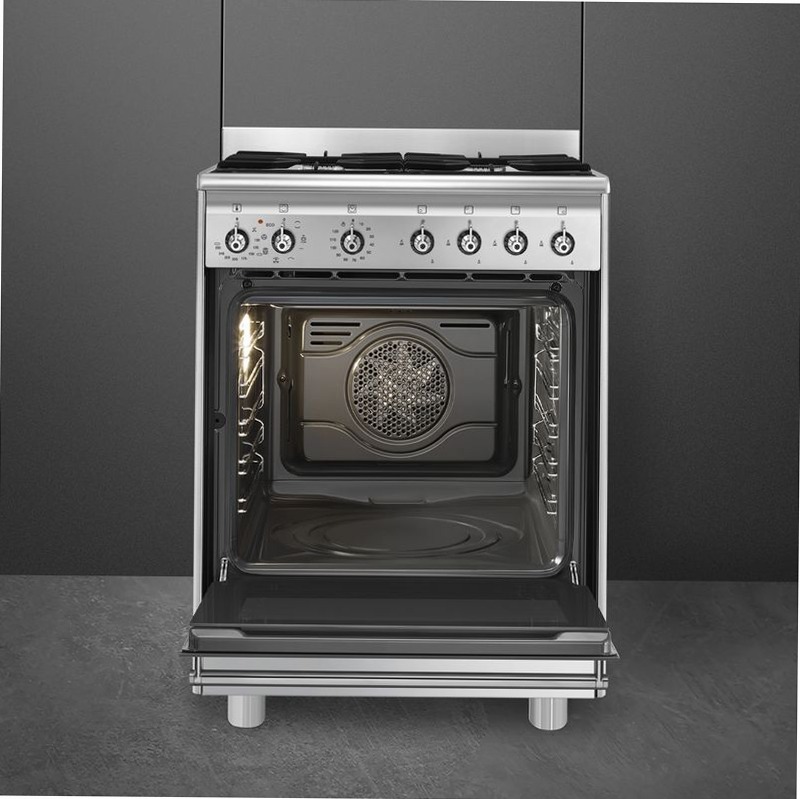 Cucina Smeg Acciaio Inox - Cottura a Gas 60x60 cm