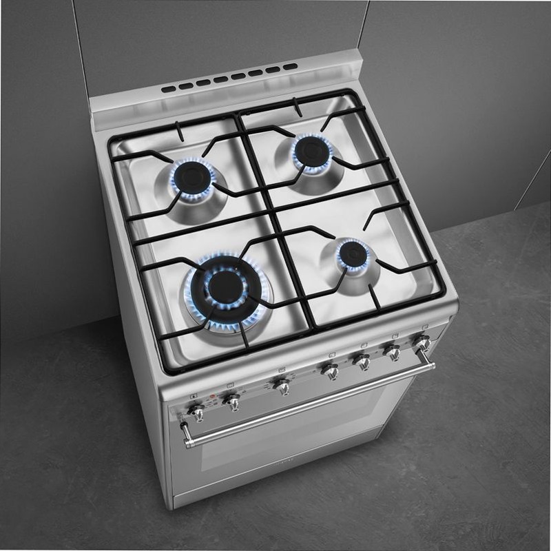 Cucina Smeg Acciaio Inox - Cottura a Gas 60x60 cm