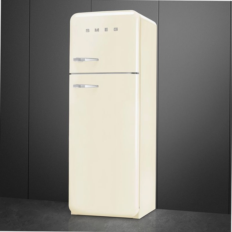 Frigorifero Panna Doppia-Porta, Libera Installazione 50's Style Avorio
