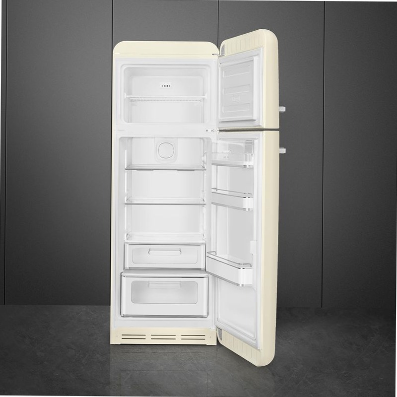 Frigorifero Panna Doppia-Porta, Libera Installazione 50's Style Avorio
