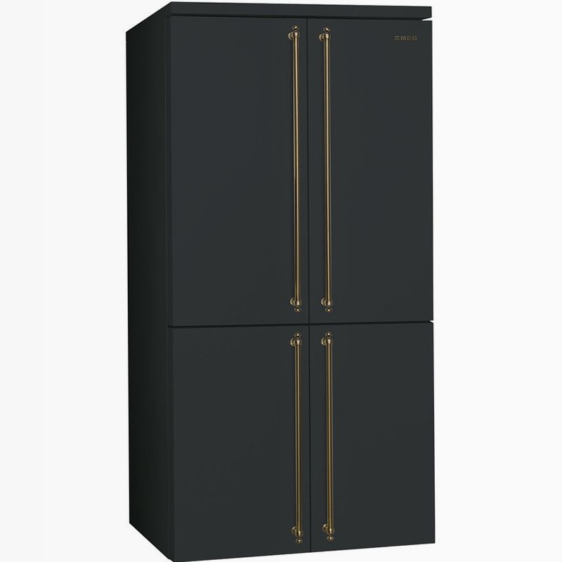 Frigorifero Libera Installazione 4 Porte Estetica Coloniale Antracite E