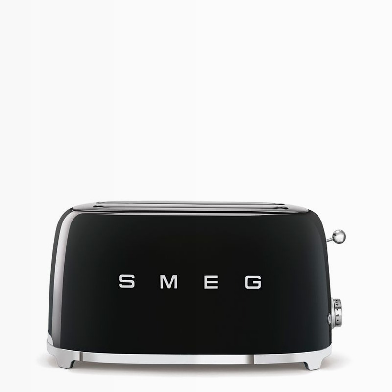 Tostapane Nero Smeg 2x4 Lucido Acciaio