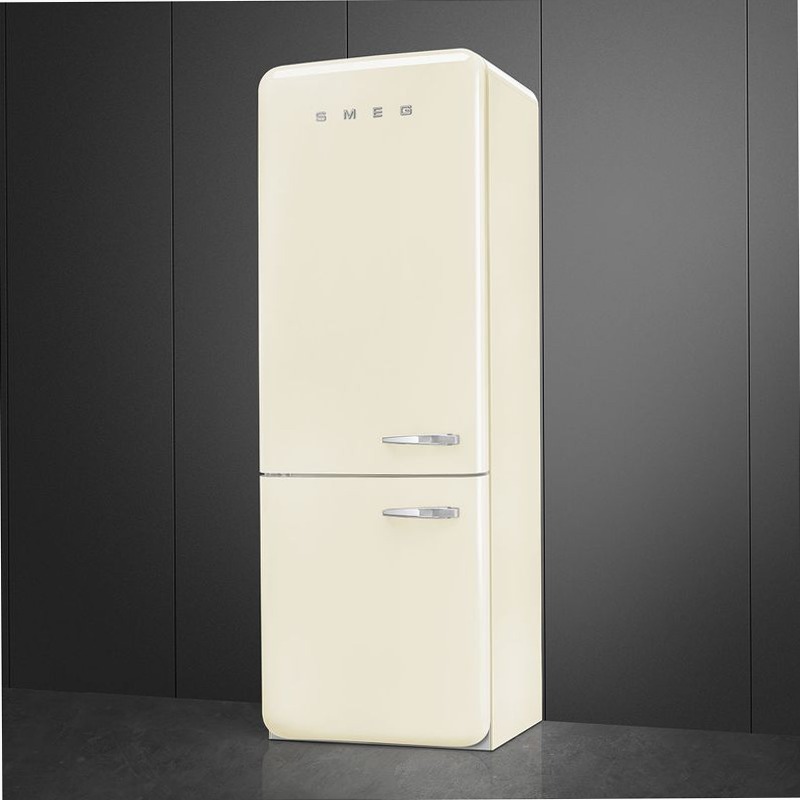 Frigorifero Panna Combinato 50's Style Avorio D Libera