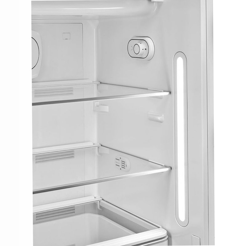Frigorifero Bianco Monoporta 50's Style Cromo C Libera