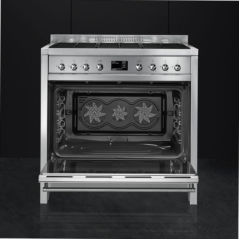Cucina Smeg Acciaio Inox 90x60 cm