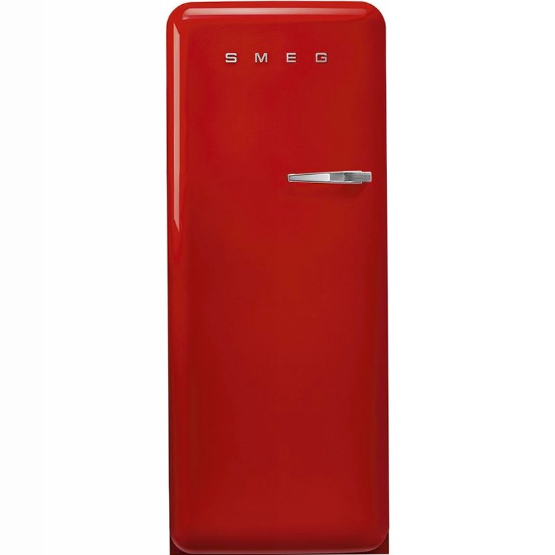 Frigorifero Rosso Monoporta 50's Style Cromo C Libera