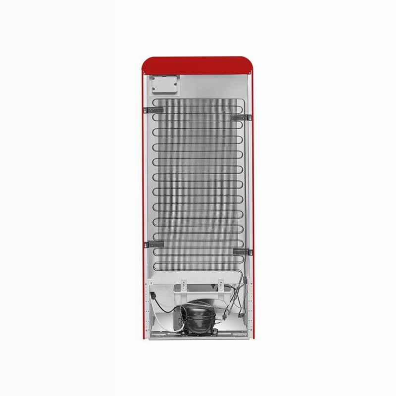 Frigorifero Rosso Monoporta 50's Style Cromo C Libera