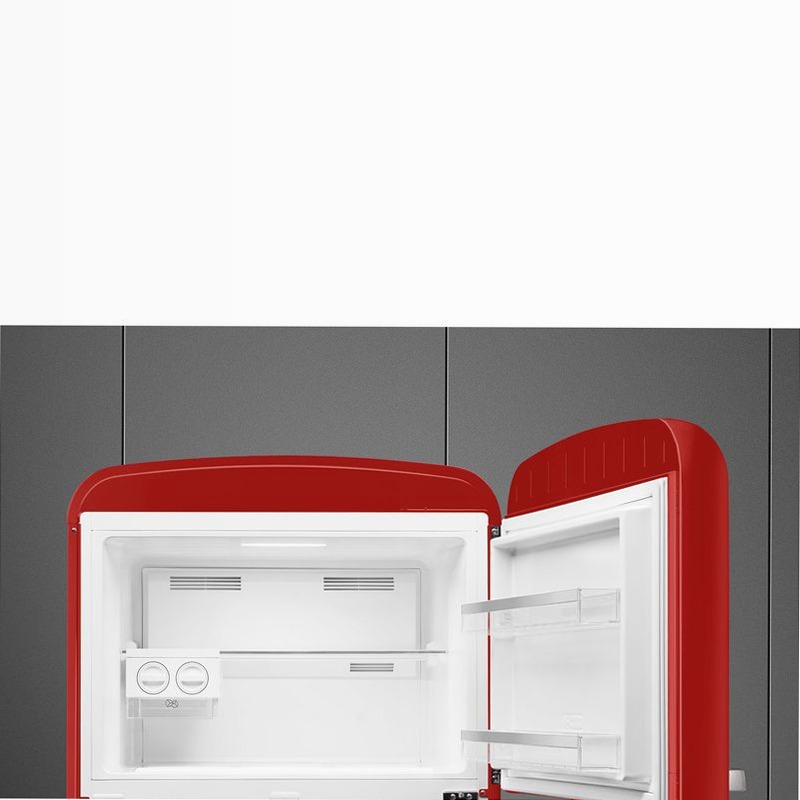 Frigorifero Rosso Doppia-Porta, Stile 50's E Libera