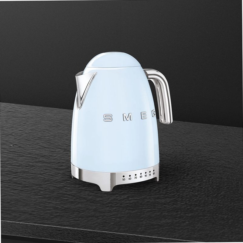 Bollitore Azzurro a Temperatura Variabile Estetica 50's Style
