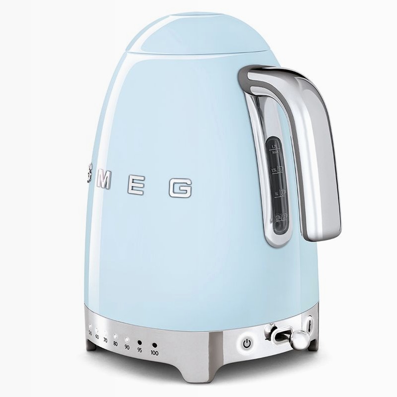 Bollitore Azzurro a Temperatura Variabile Estetica 50's Style
