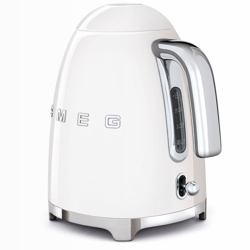 Bollitore elettrico Bianco Estetica 50's Style Grigio