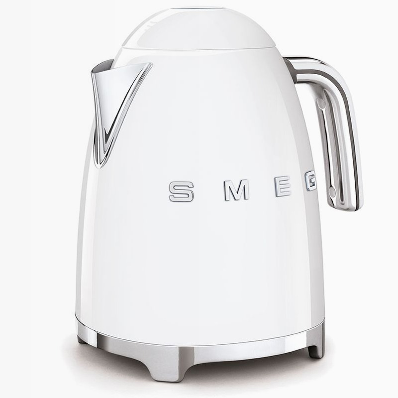 Bollitore elettrico Bianco Estetica 50's Style Grigio
