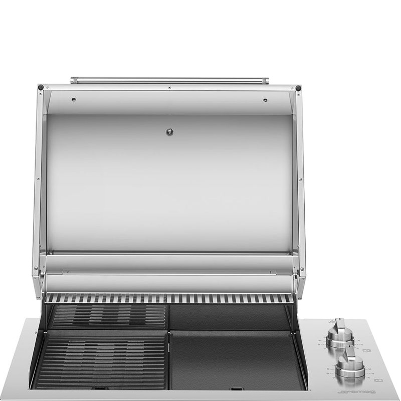 Barbecue elettrico Smeg 90 cm 2 zone Acciaio