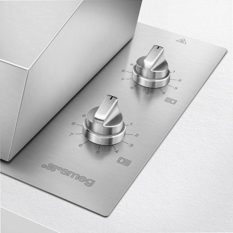 Barbecue elettrico Smeg 90 cm 2 zone Acciaio