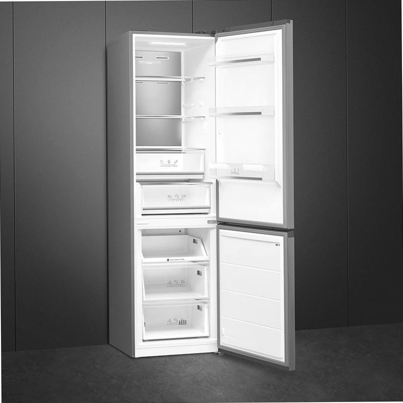 Frigorifero Libera Installazione Combinato Argento B