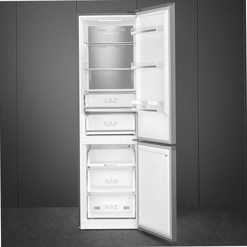 Frigorifero Libera Installazione Combinato Argento A