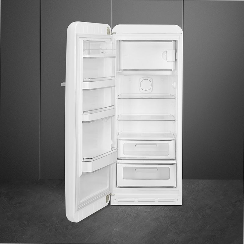 Frigorifero Bianco Monoporta 50's Style Cromo C Libera