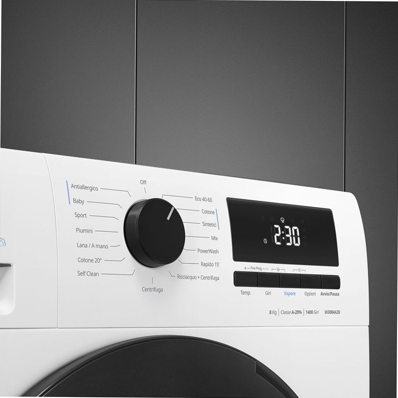 Lavatrice Libera Installazione 8 kg Smeg W3084A20 1000rpm 8kg Bianco