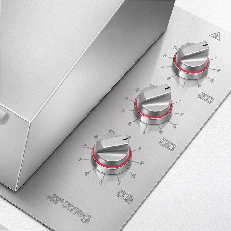 Barbecue elettrico Smeg 120 cm 3 zone Acciaio