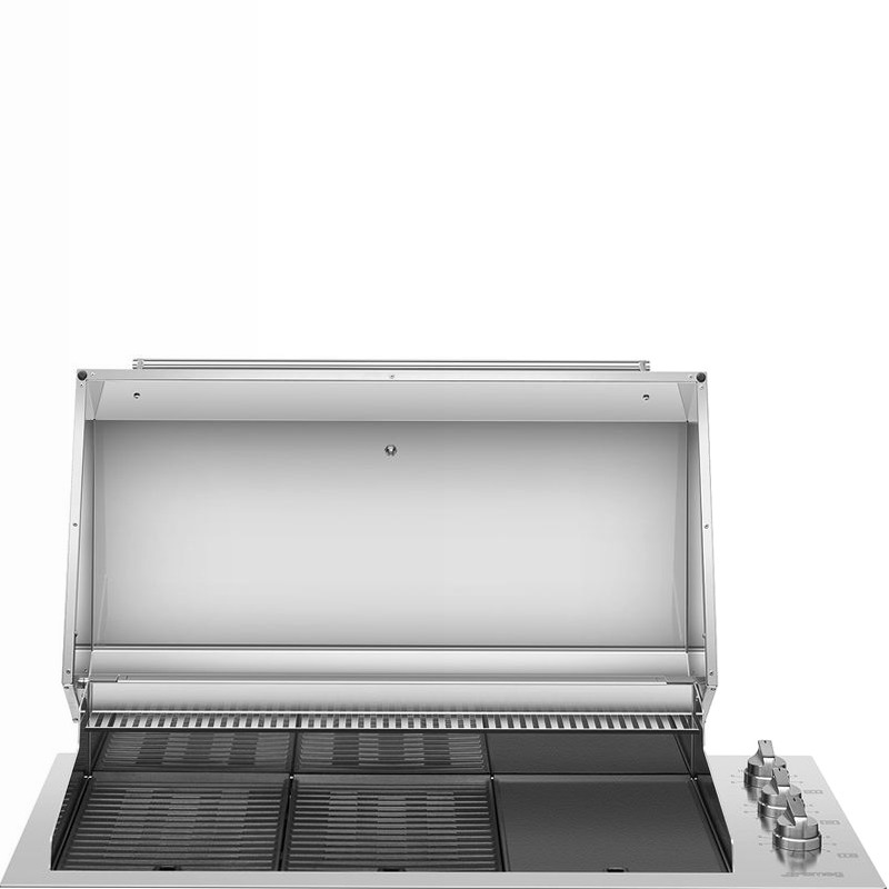 Barbecue elettrico Smeg 120 cm 3 zone Acciaio