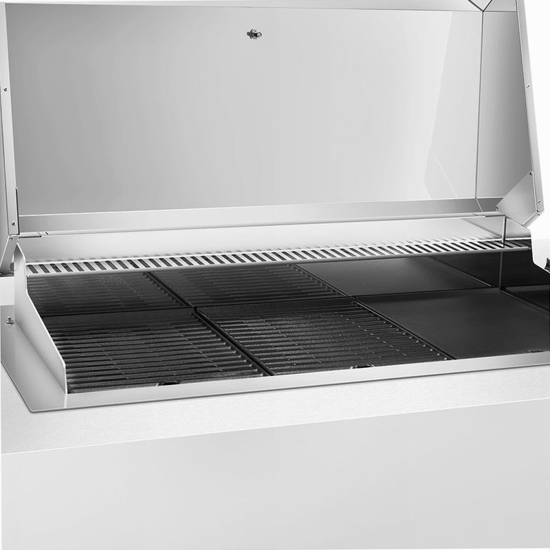 Barbecue elettrico Smeg 120 cm 3 zone Acciaio